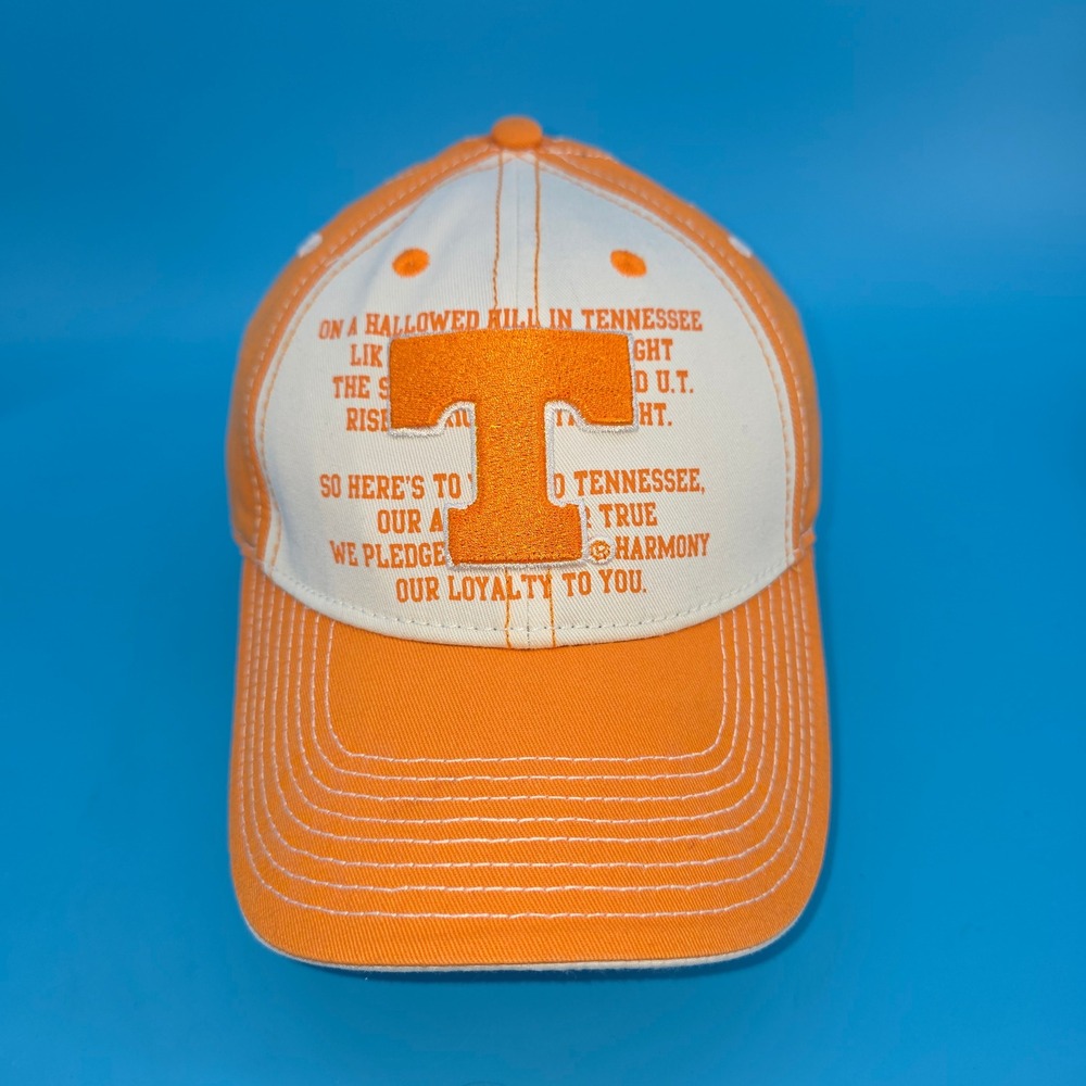 Tennessee‎ Volunteers Orange White Alma Mater Hat Adjustable Cap NCAA UT T.E.I.